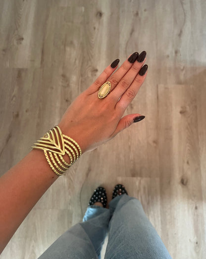 NORE RING BEIGE